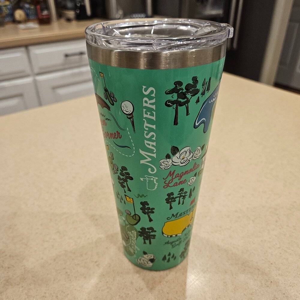 RARE MASTERS AUGUSTA NATIONAL 2019 COLLECTIBLE CORKCICLE HOLES TUMBLER WOODS - Picture 4 of 16